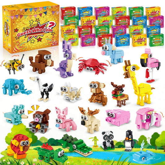 Zitetbolo animal building blocks 24-pack for party favors and learning