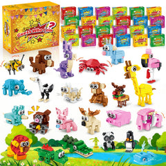 Zitetbolo animal building blocks 24-pack for party favors and learning