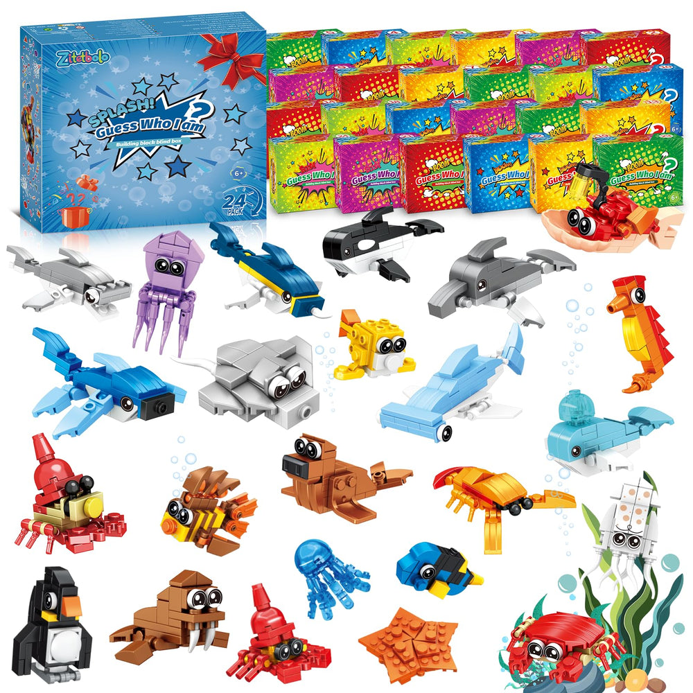Zitetbolo ocean animals seahorse building blocks for kids improve fine motor skills and imagination