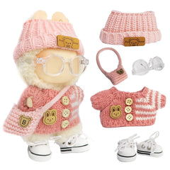 ZitoNebrix 17cm doll light pink clothes for easy dress-up and display.