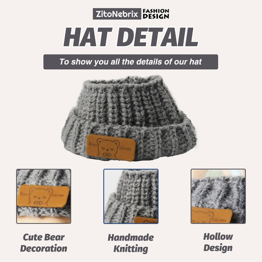 ZitoNebrix brown bear outfit for 15cm dolls with versatile styling