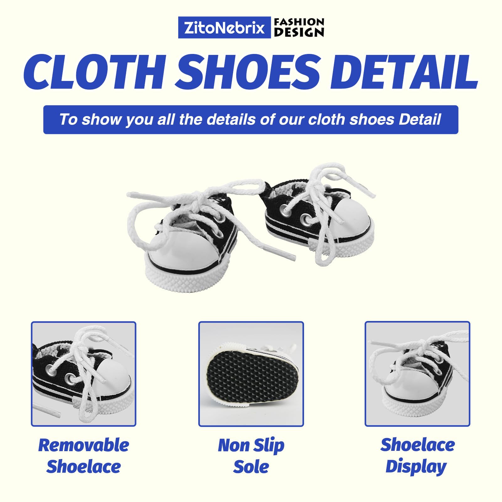 ZitoNebrix 5-piece set showcases a complete blue streetwear look for display or play.