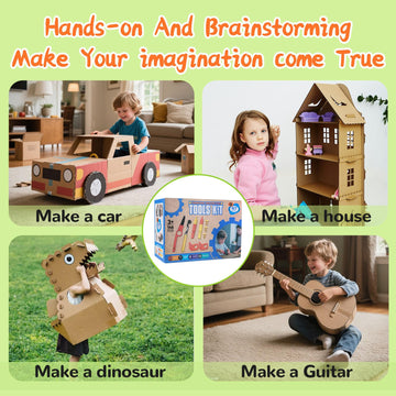 Zitranse cut-resistant gloves protect small hands during cardboard crafting