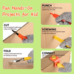Zitranse two hole punchers simplify joining pieces for sturdy constructions