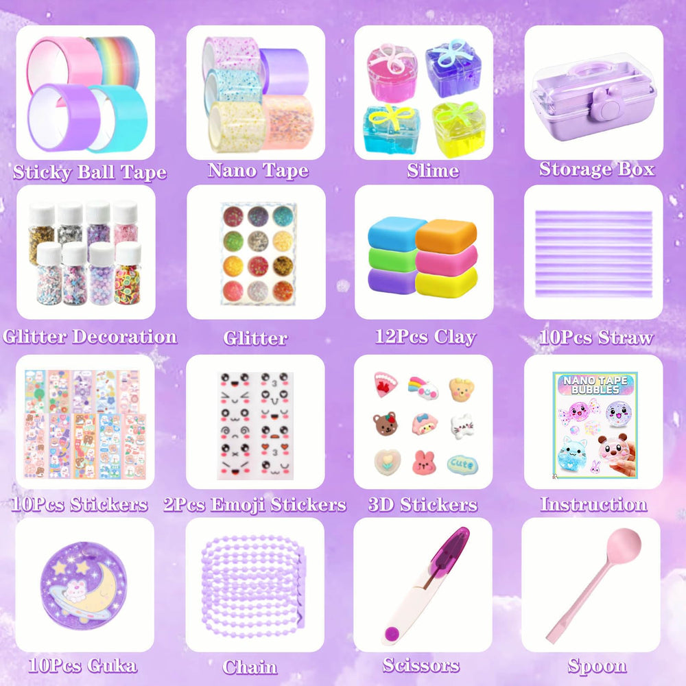 ZiZa Nano Tape Bubble Kit squishy maker – unleash imagination with soft, tactile bubbles.
