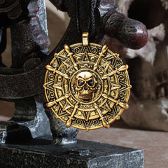 A child wearing the ZIZWO pirate coin necklace, versatile for costumes.