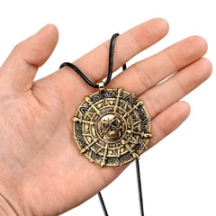 ZIZWO pirate coin necklace as Halloween costume accessory.