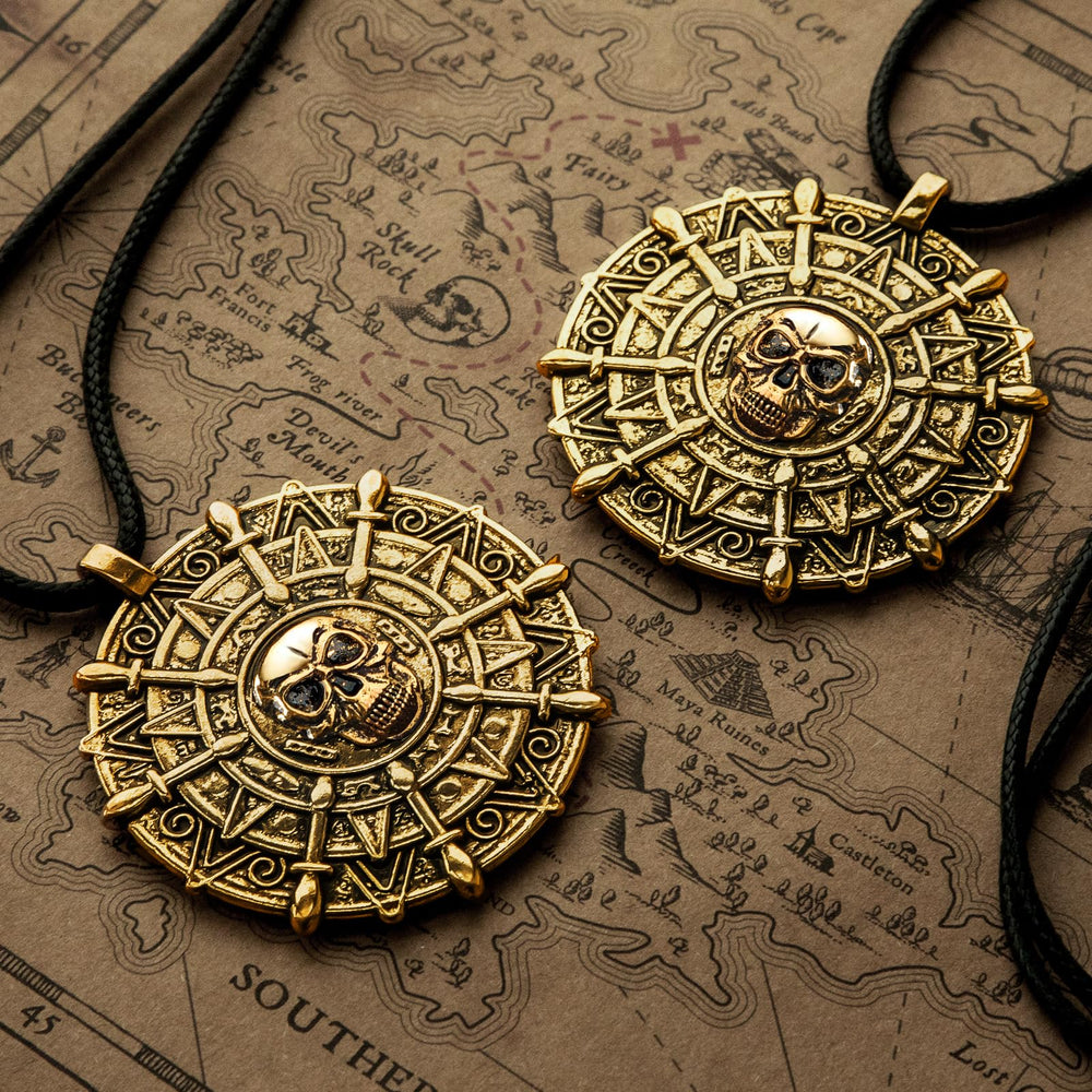 ZIZWO pirate necklace shown at a pirate-themed party.