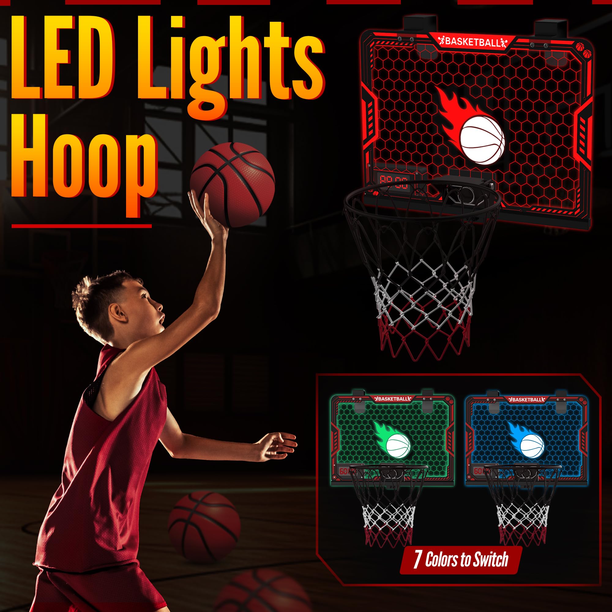 ZIZZ breakaway rim provides safe dunk-like fun at home.