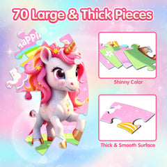 ZIZZ Unicorn Puzzle encourages quiet time with a dreamy unicorn world.