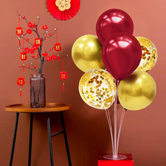 ZJDHPTY gold confetti balloons add sparkle to the centerpiece