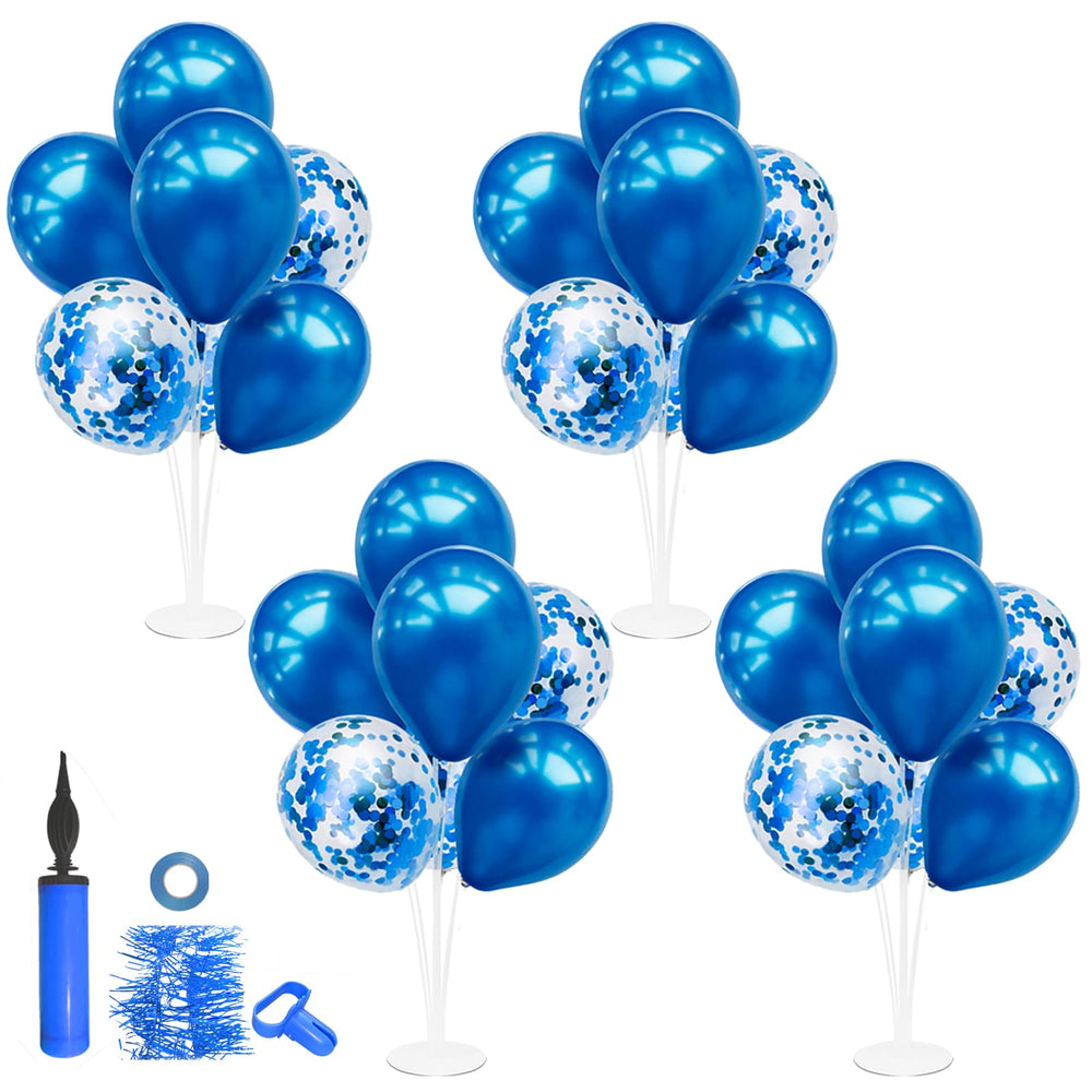 ZJDHPTY blue balloon stand suitable for birthdays, graduations, and more