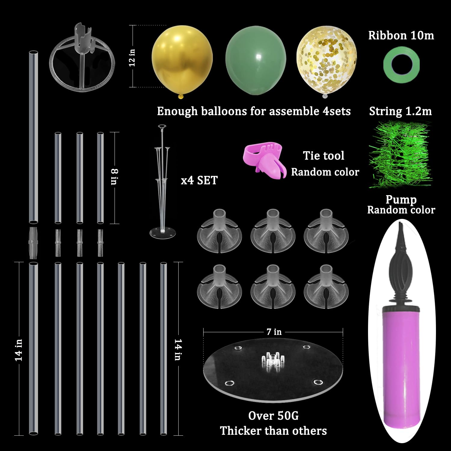 ZJDHPTY balloon stand top details for elegant arrangement planning