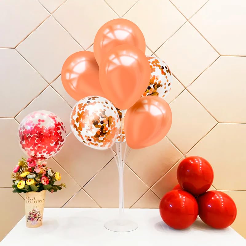 ZJDHPTY rose gold balloon stand ribbons for cohesive color scheme