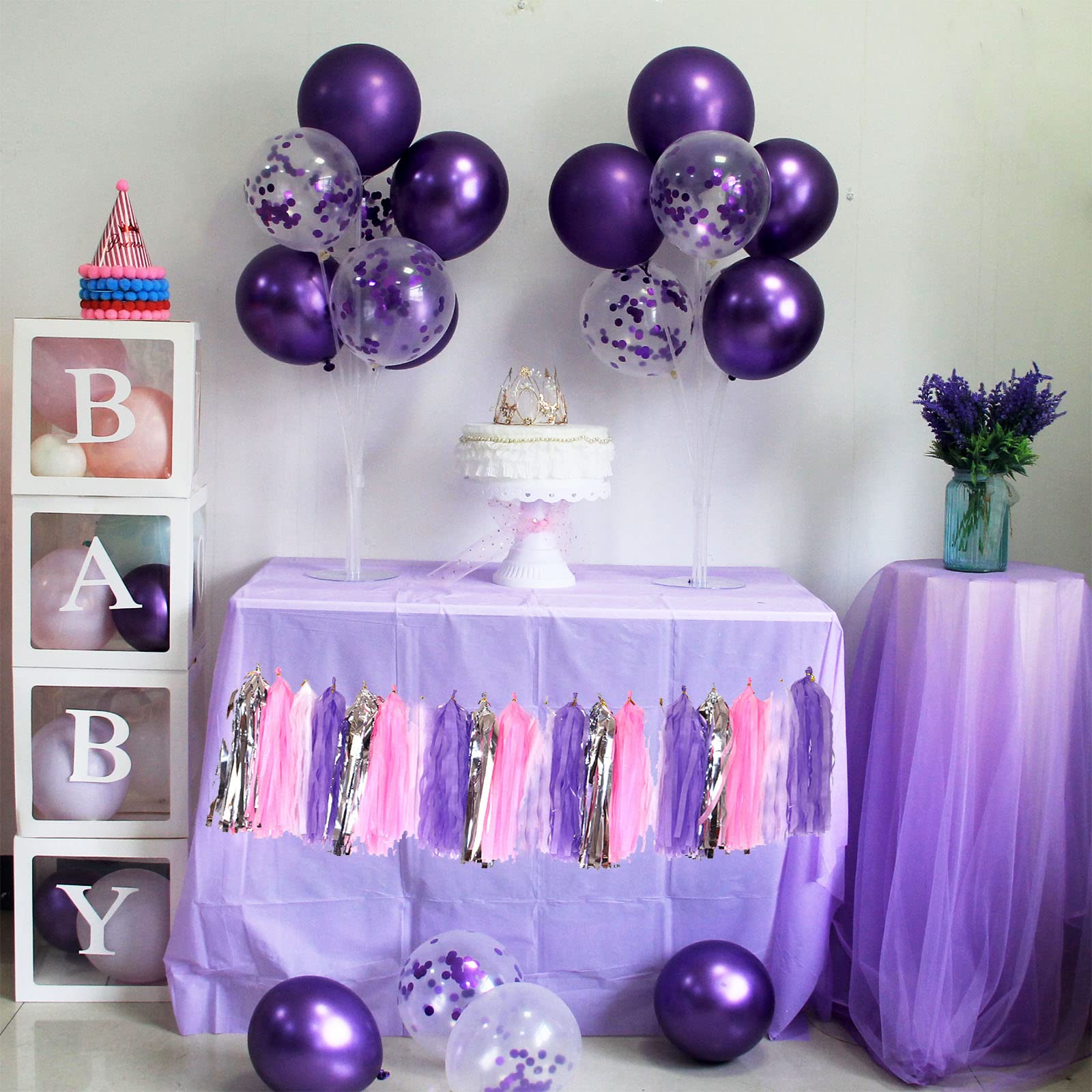 ZJDHPTY sturdy base balloon stand provides stability during celebrations