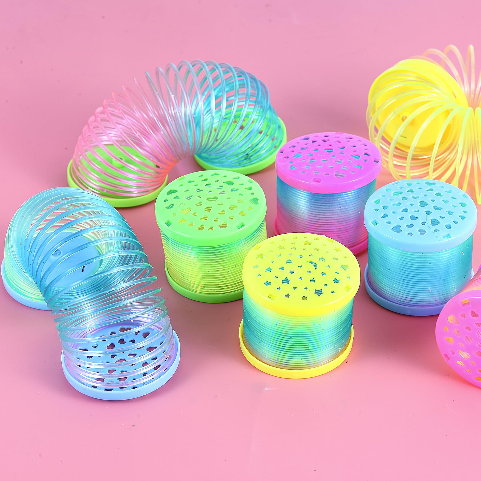ZJDL glow in dark coil spring toy; durable and kid friendly