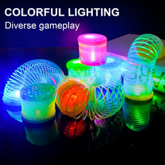 ZJDL colorful glow coil toy; perfect party favors