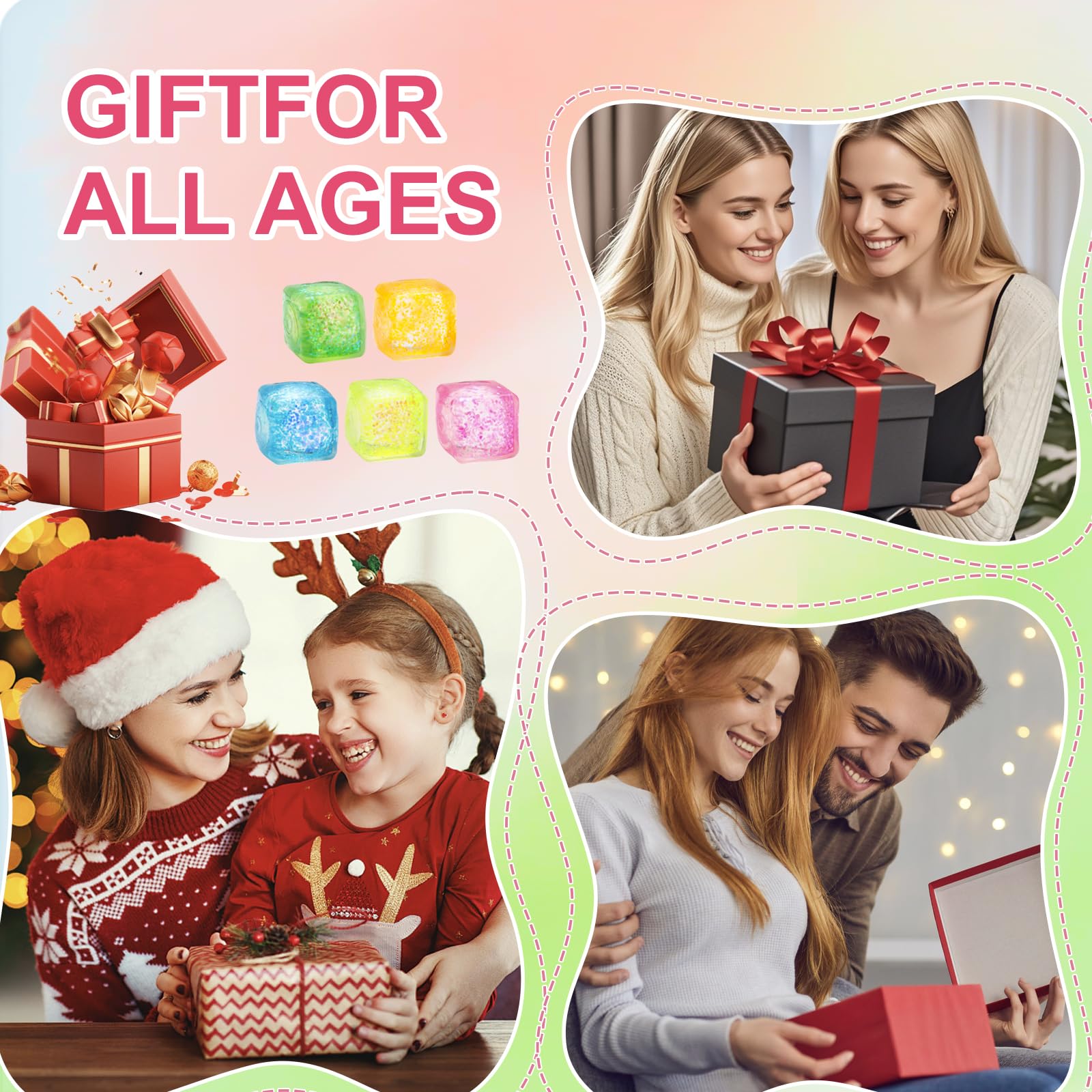 ZJDL stress cube for-all-ages suitable for kids and adults alike.