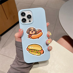 ZJJEJFST hot dog stickers on a guitar add color and personality.