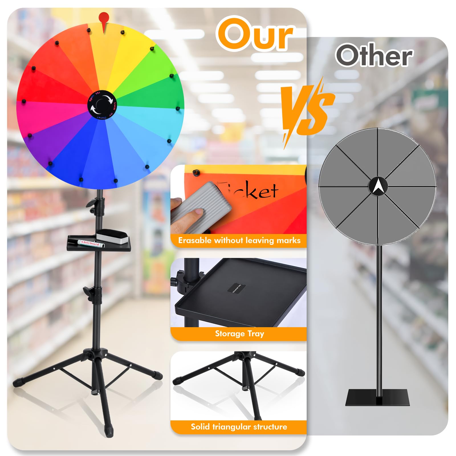 ZJJZGYXINTAI erasable marker stored with wheel for quick customization.