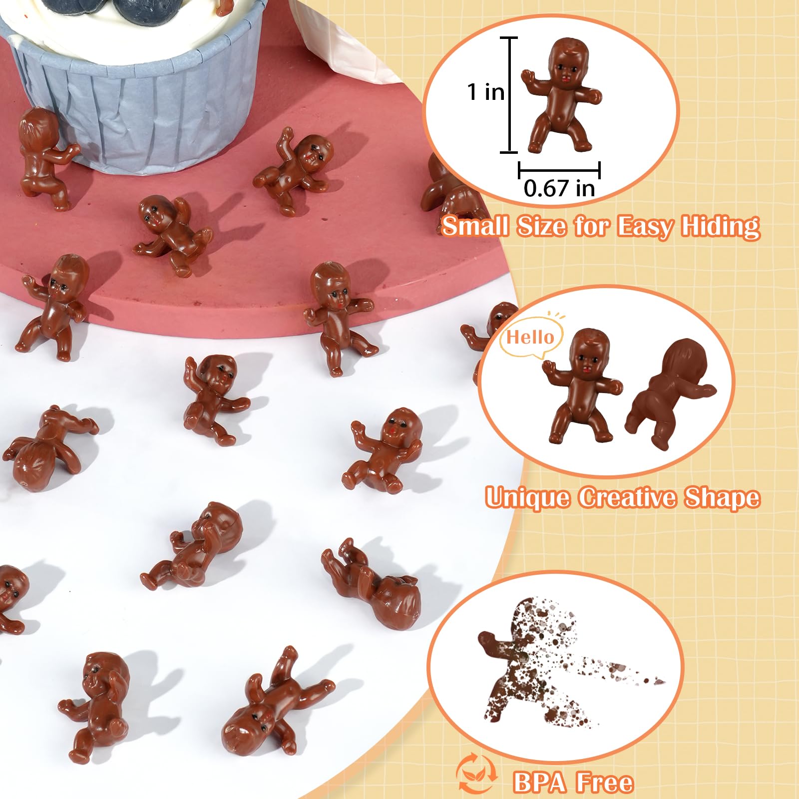 ZJJZGYXINTAI mini baby decor figurine brightens any party display.