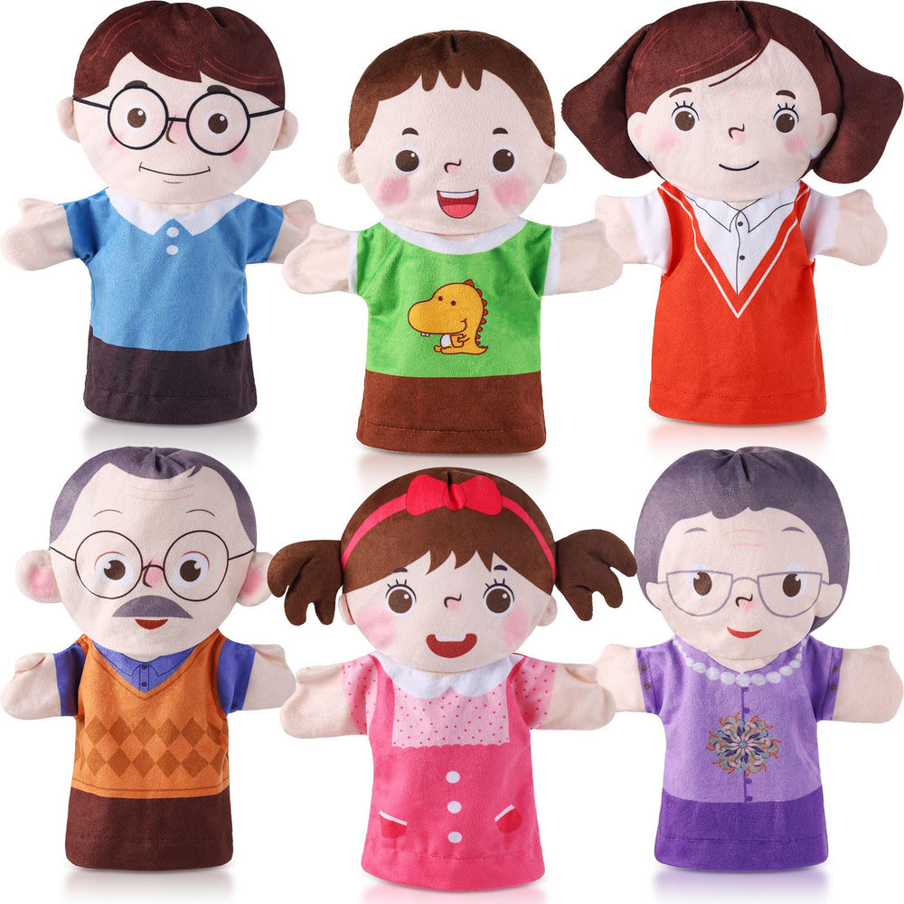 ZJoey six-family puppets grandparents help kids enjoy cozy storytelling and imaginative play