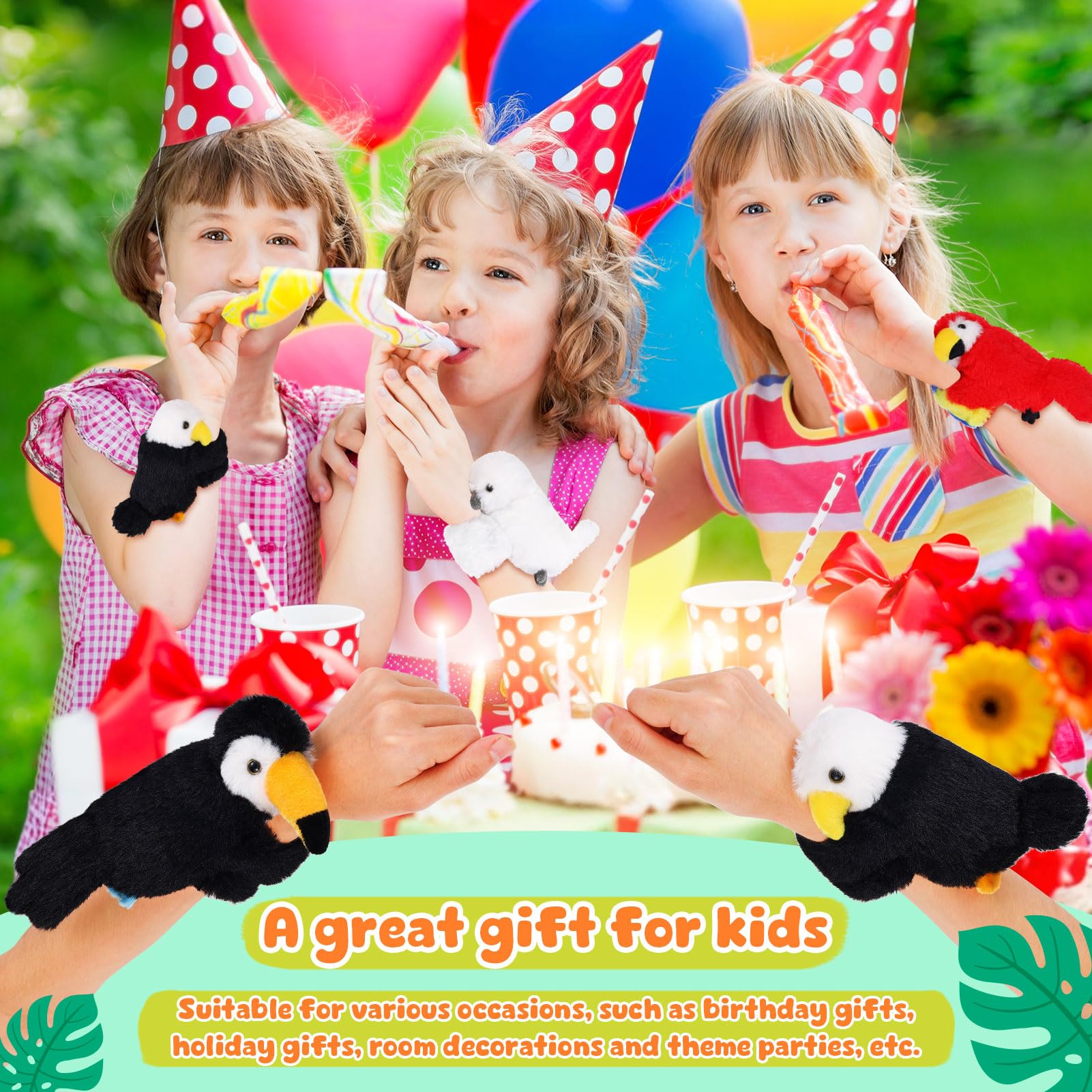 ZJoey bird slap bracelet set lets kids mix and trade six styles