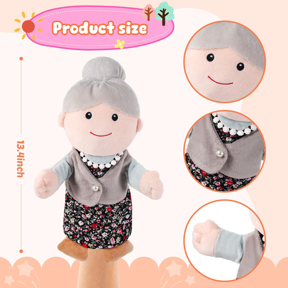 ZJoey mom-dad hand puppet set promotes interactive storytelling and play.