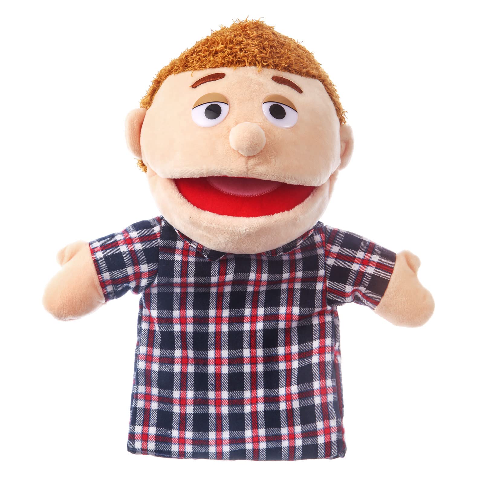 ZJoey 12-inch family puppets illuminate storytelling with six plush characters.