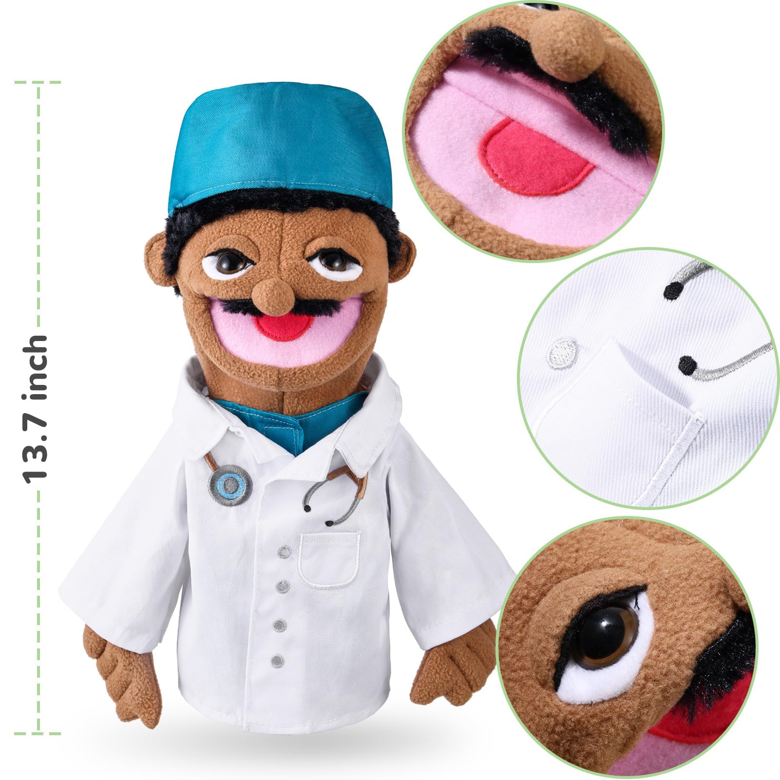 ZJoey hand puppet firefighter enhances dramatic play and confidence during stories