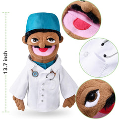 ZJoey hand puppet firefighter enhances dramatic play and confidence during stories