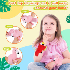 ZJoey owl slap bracelet features soft plush for tactile play