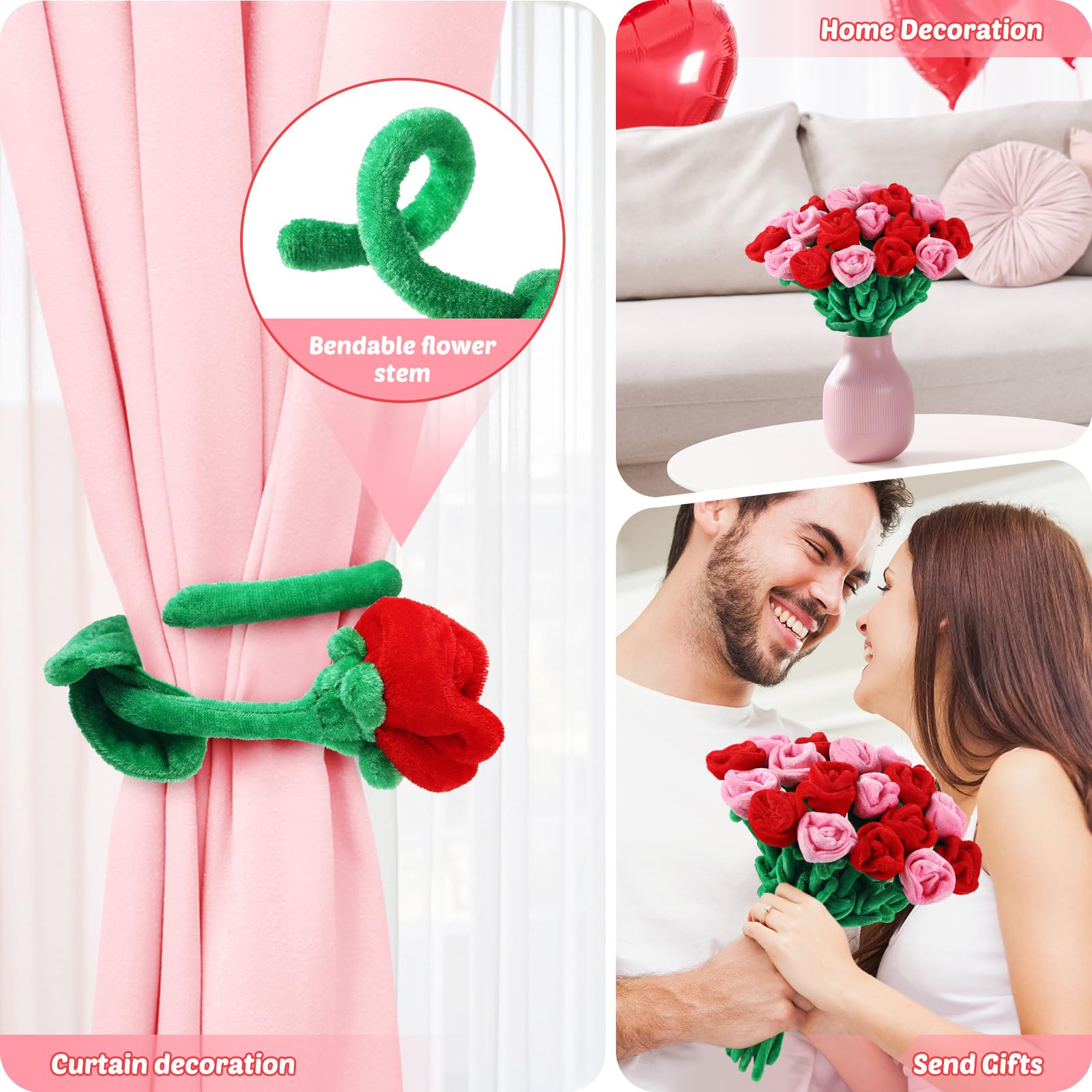 ZJoey romantic plush rose gift idea for Valentine’s Day or anniversaries.