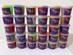 ZJOFP Party favor kit for kids bags with vibrant slime colors.