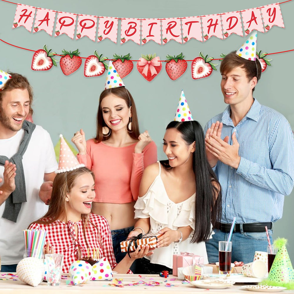 ZJRUI birthday banner setup for ceilings, windows, or arches.