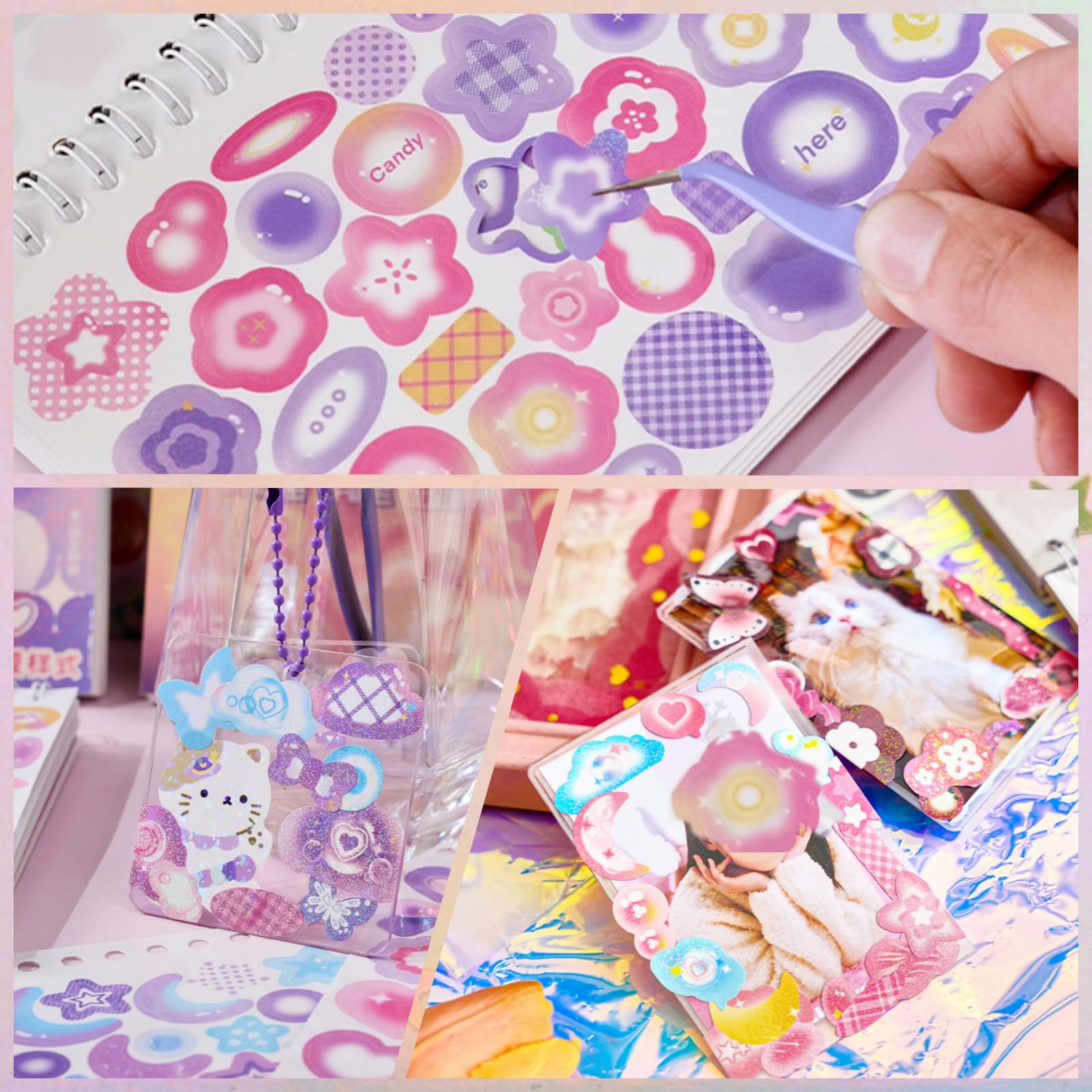 ZJWZSLI butterfly decor stickers add vibrant accents to notebooks and crafts.