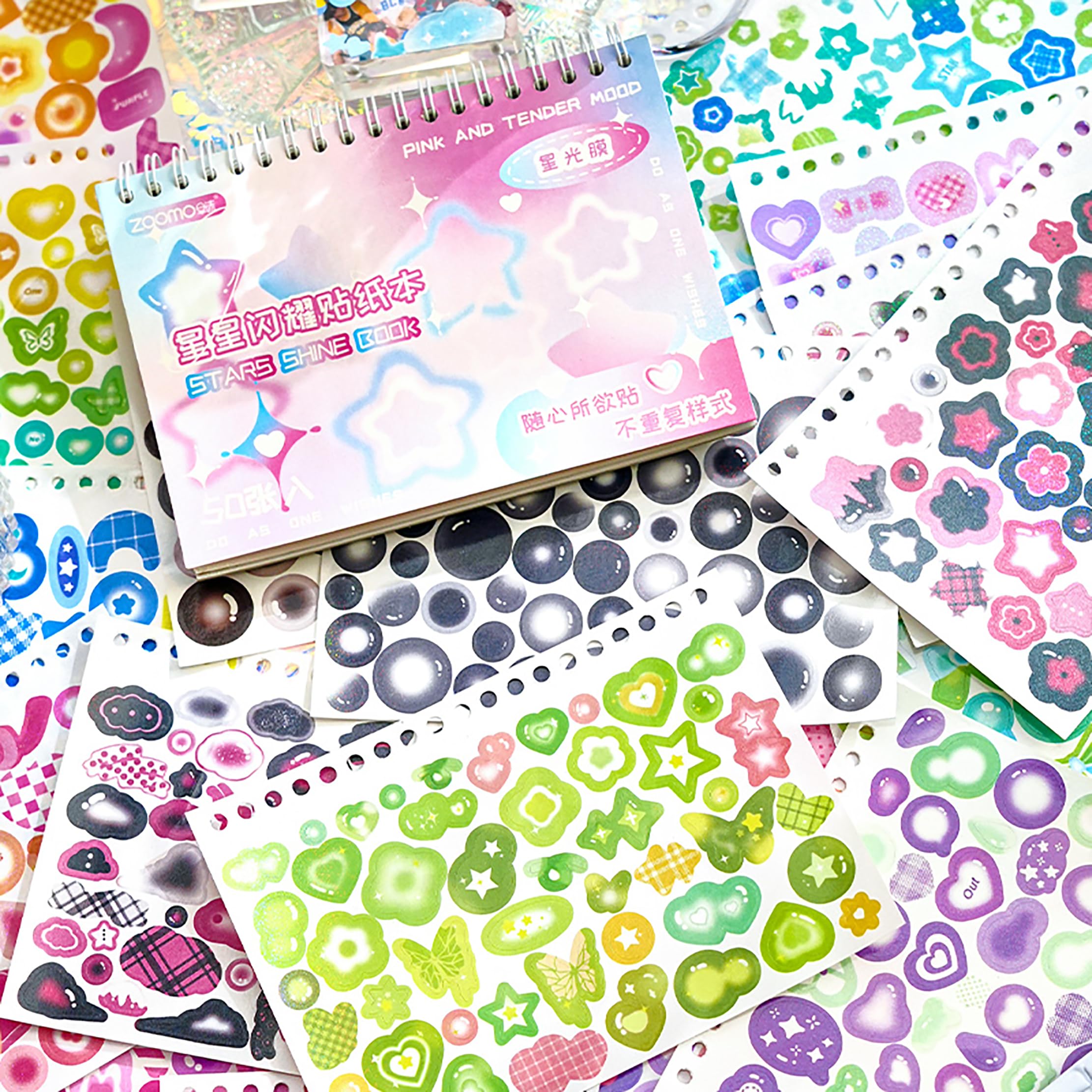 ZJWZSLI journal and planner decor stickers inspire playful daily journaling.