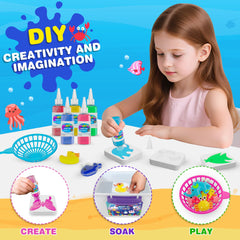 ZJYY gloves set enables safe hands-on water gel crafting.