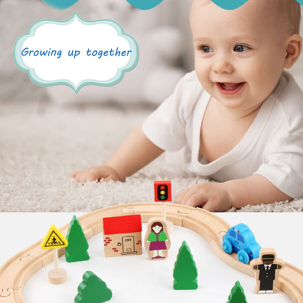 ZKKEIIE house and trees build a cozy town scene for trains