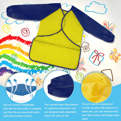Zkptops art smocks front pockets hold brushes and snacks