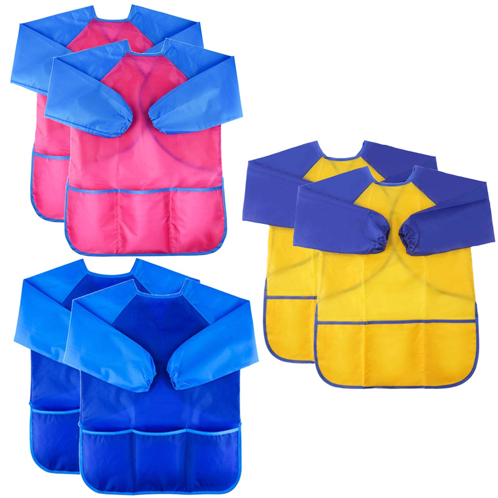 Zkptops kids art smocks waterproof keeps clothing clean during painting