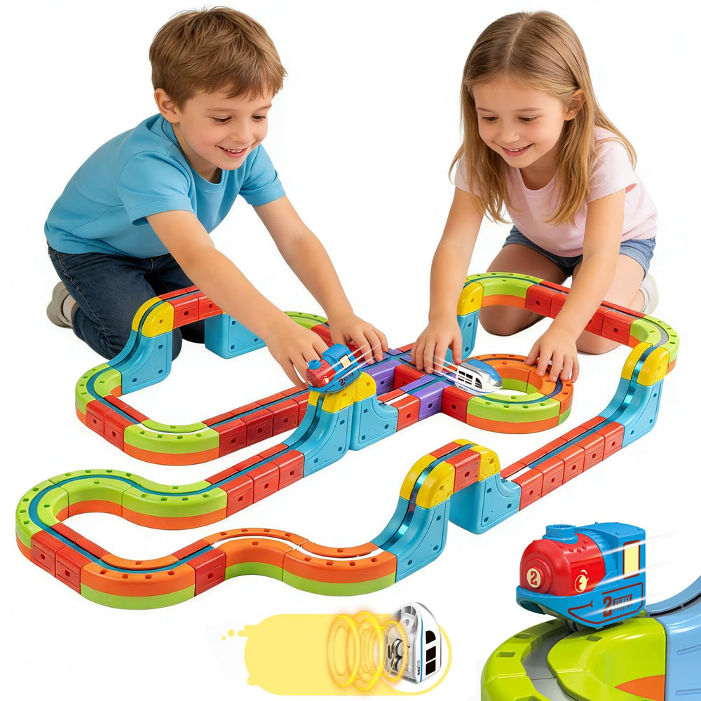 ZLANDYAN Infinity Racer 3D Train on magnetic track encourages imaginative play