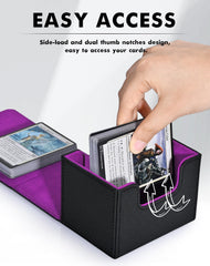 ZLCA card deck box capacity 120 single-sleeved for larger collections