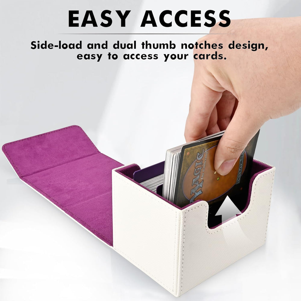 ZLCA high-capacity box holds 120+ single-sleeved cards