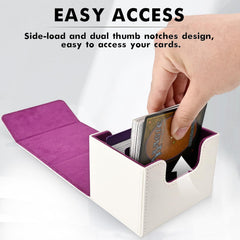 ZLCA high-capacity box holds 120+ single-sleeved cards