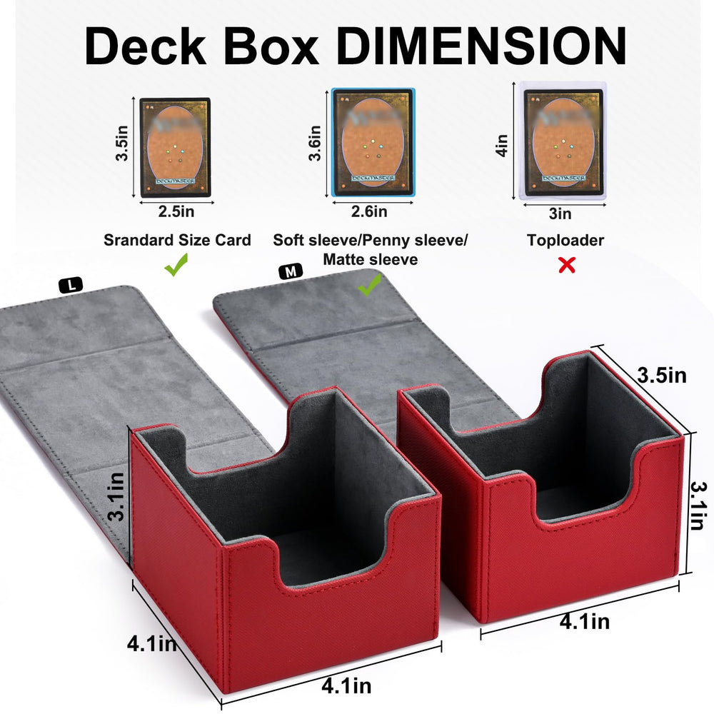 Leather outer layer and microfiber interior protect cards from wear.