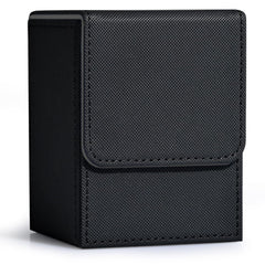 ZLCA card deck box with magnetic closure secures 100+ sleeved cards.