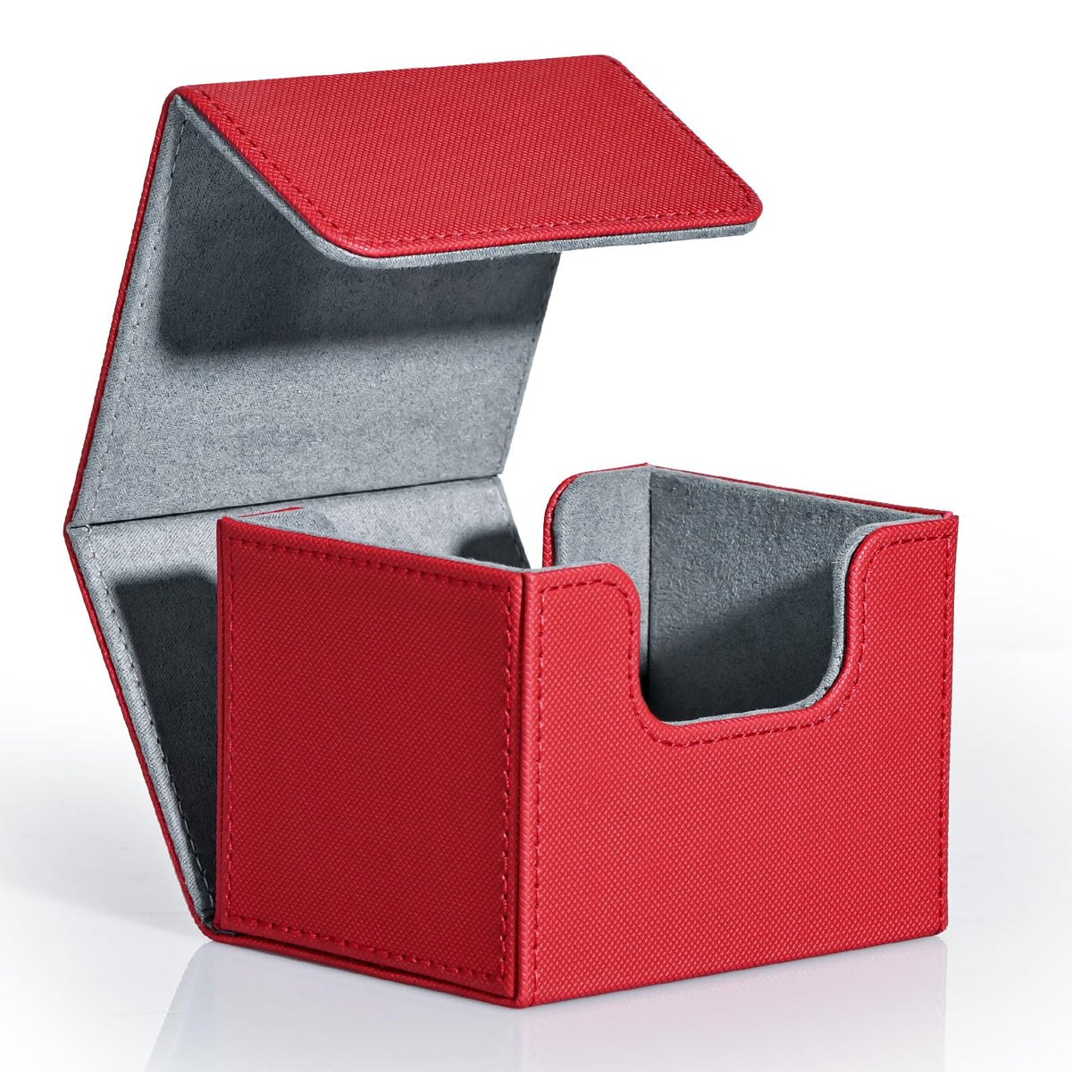 ZLCA card deck box with magnetic closure keeps cards secure during transport.
