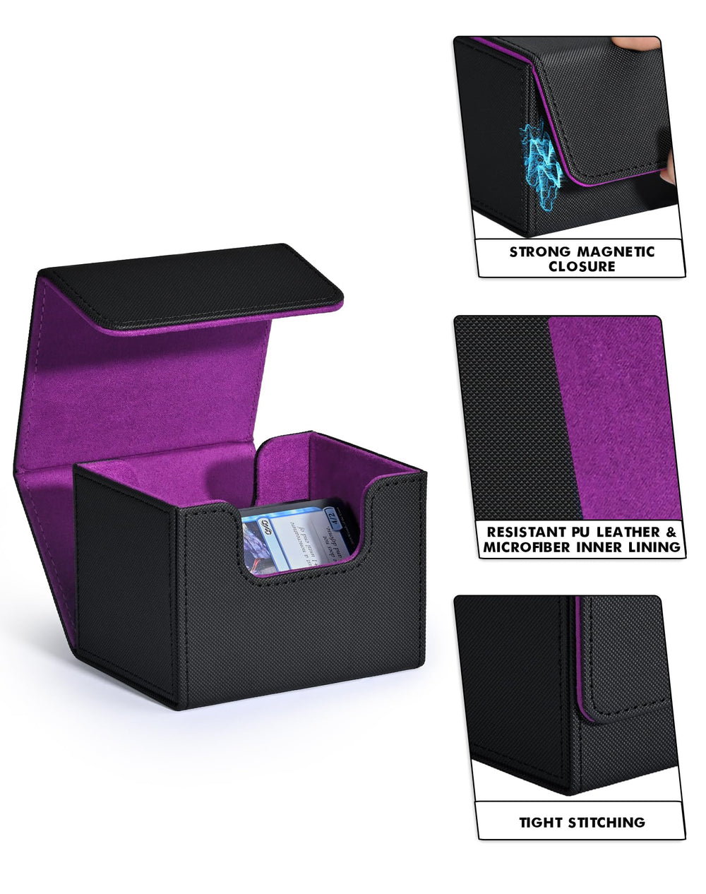 ZLCA card deck box wide mouth design simplifies loading