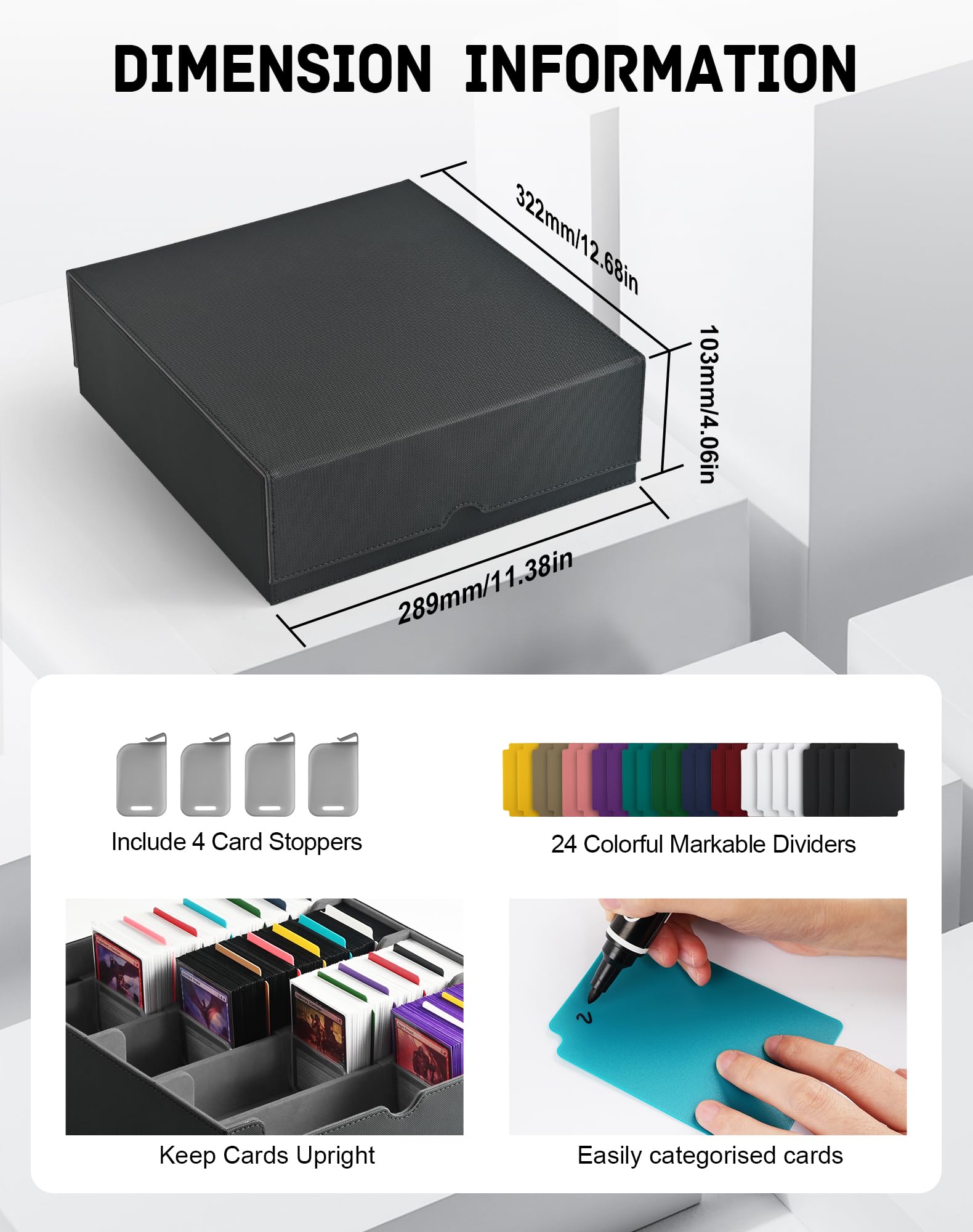 ZLCA detachable lid with magnets secures contents during transport.